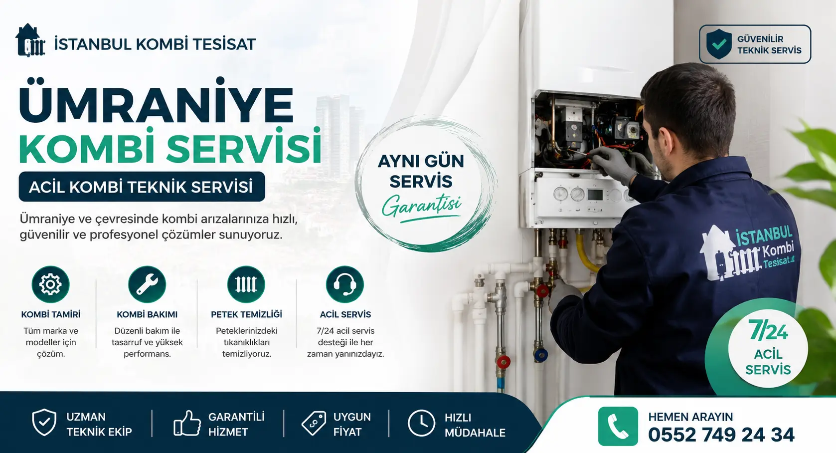 ümraniye kombi servisi